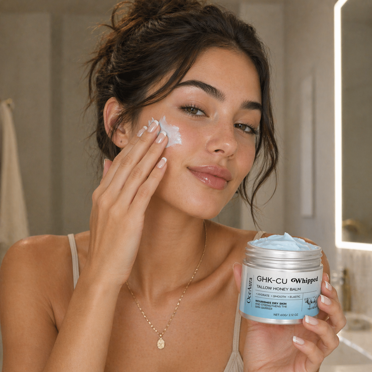 GHK-Cu Tallow Honey Balm, Overnight Barrier Repair