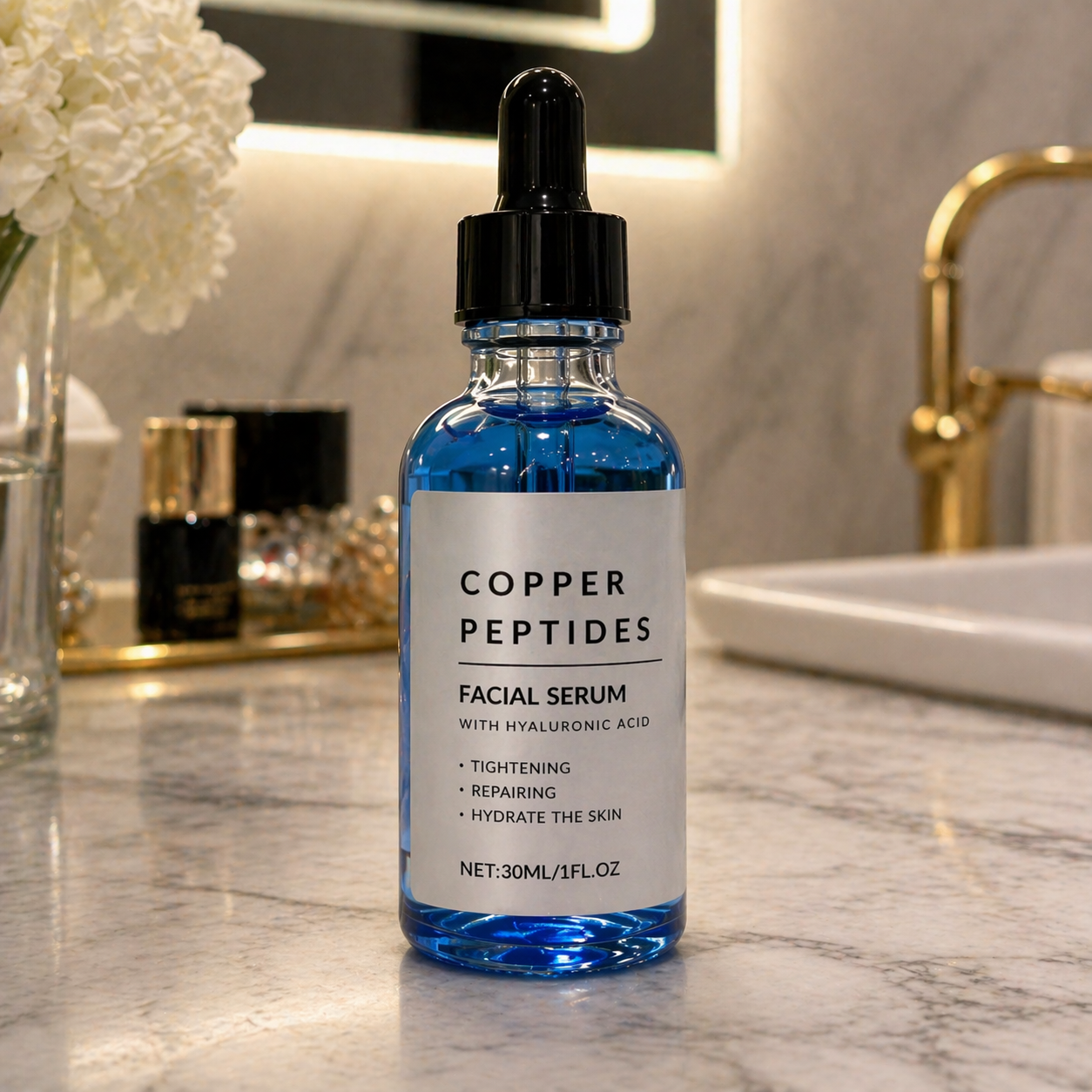 Copper Peptide Serum, Daily Recovery Formula