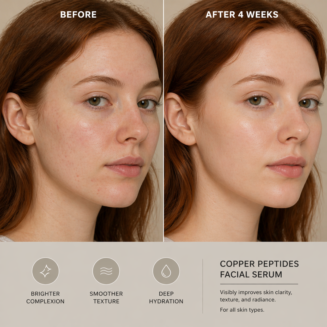 Copper Peptide Serum, Daily Recovery Formula